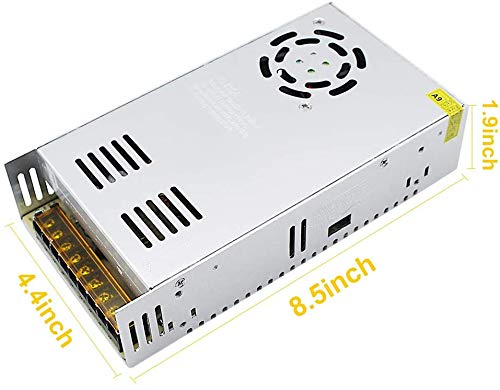 inShareplus 24V 18.75A 450W, DC Universal Regulated Switching Power Supply, 110/220V AC to DC 24 Volt LED Driver, Converter, Transformer for LED Strip Light, CCTV, Computer Project, 3D Printer
