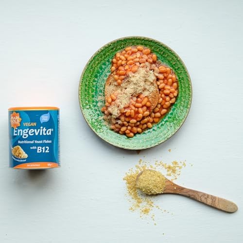Marigold Vegan Engevita Nutritional Yeast Flakes with Vitamin B12, 100g (Pack of 2)