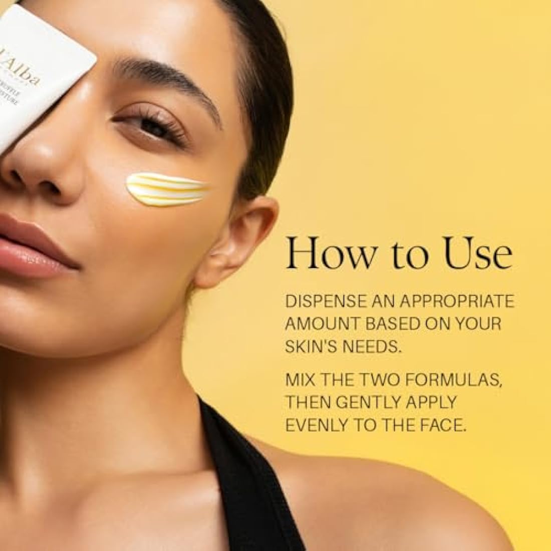 d'alba White Truffle Double Moisture Cream, Vegan Moisturizer, Nourishing and Firming Dual Formula in ONE tube, Korean skincare (60ml)