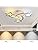 Comely LED Ceiling Light Dimmable, 30W Modern Bedroom Ceiling Lights with Remote Control, Creative Star Design White Chandelier for Living Room, Children's Room, Dining Room