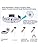 Dixun Dimmable LED Chandeliers Modern Ceiling Light Fixture 3 Rings Adjustable Stainless Steel Pendant Light Chandelier for Bedrooms Living Room