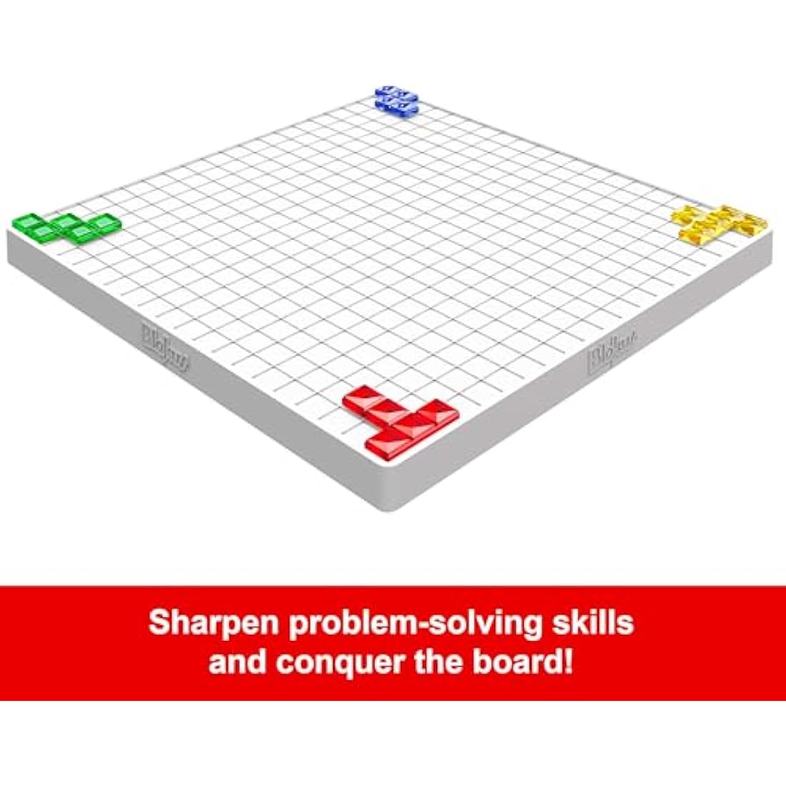 Mattel Games Blokus, Family Board Game for Kids and Adults for Party Game Night, Strategy Game, Engaging Gift for Kids, 2 to 4 Players, Ages 7 and Up, BJV44