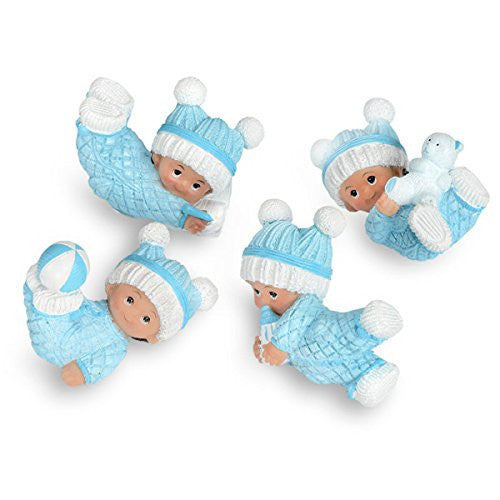 CLUB GREEN Resin Playful Baby, Blue, 71 x 37 x 43 cm, Pack of 12