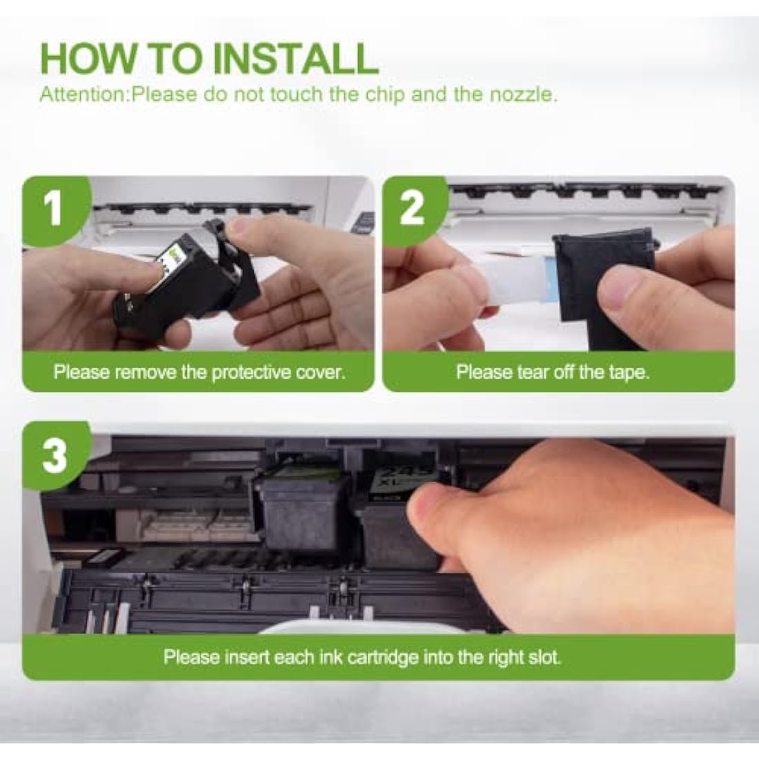 560 561 Ink Cartridges Replacement for Canon 560 561 560xl 561xl PG-560XL CL-561XL Ink Cartridges for Canon Pixma TS5350 TS7450 TS5351 TS5352 TS5353 TS7451 (1 Black, 1 Colour)