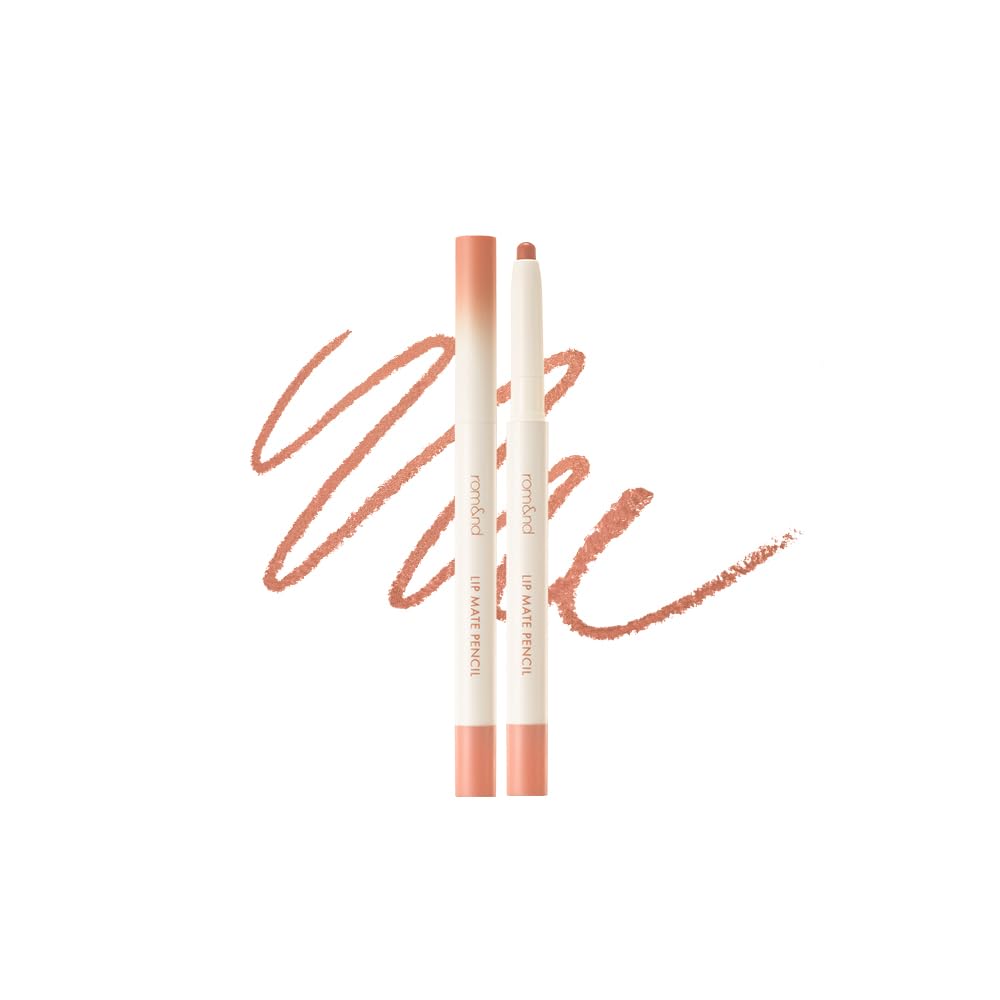 rom&nd LIP MATE PENCIL 6colors | lip liner, lip pencil, lipliner, lipliner pencil, lipliners | 13g, 0.46 oz 03 KAYA BEIGE, 13g