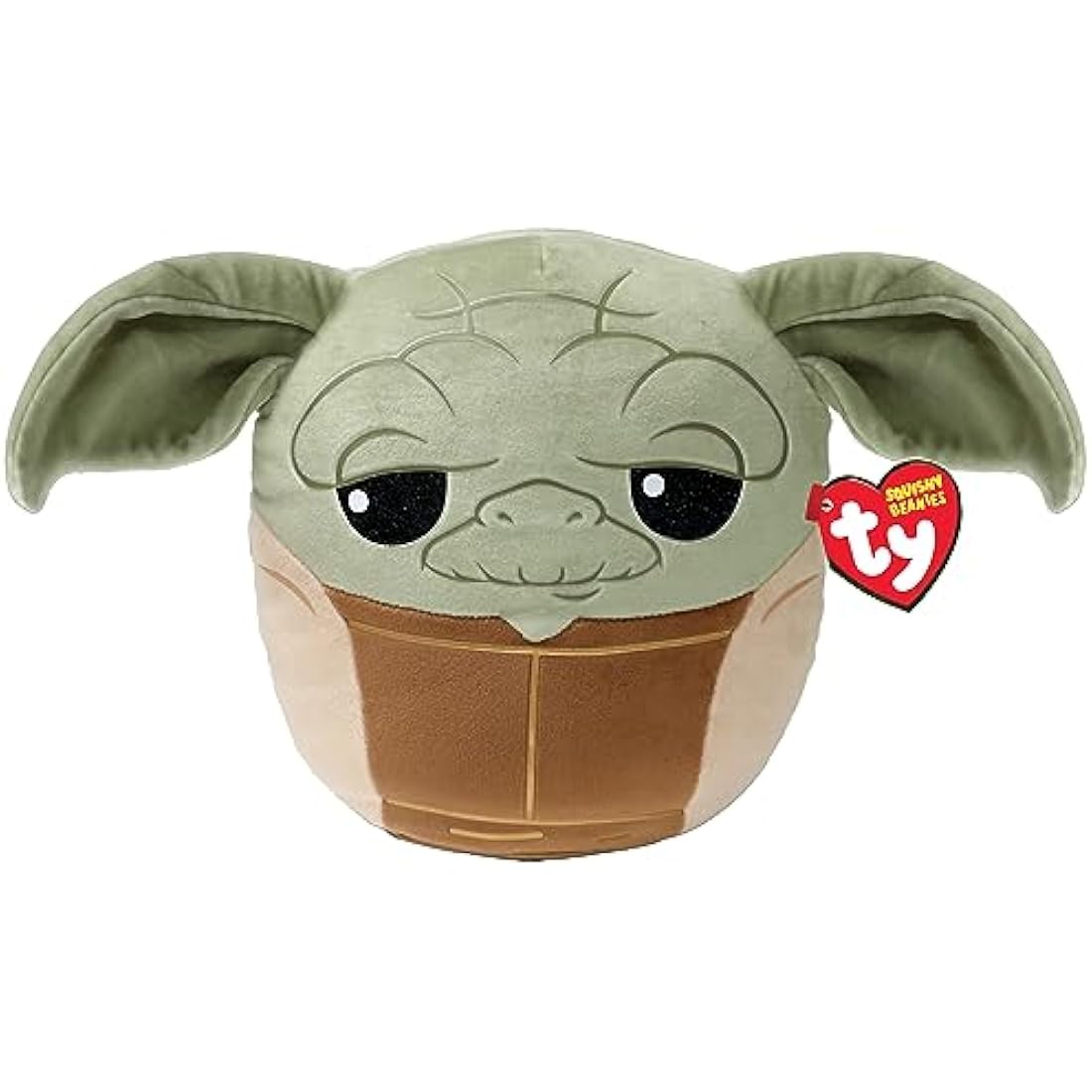 TY Star Wars Yoda Squish-A-Boo 10 Inches | Licensed Squishy Beanie Baby Soft Plush Toys | Collectible Cuddly Stuffed Teddy
