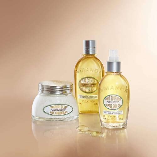 L'OCCITANE Almond Milk Veil 240ml, 96% Readily Biodegradable, Nourishing, Smoothing and Firming, Premium and Clean Beauty Skincare for All Skin Types