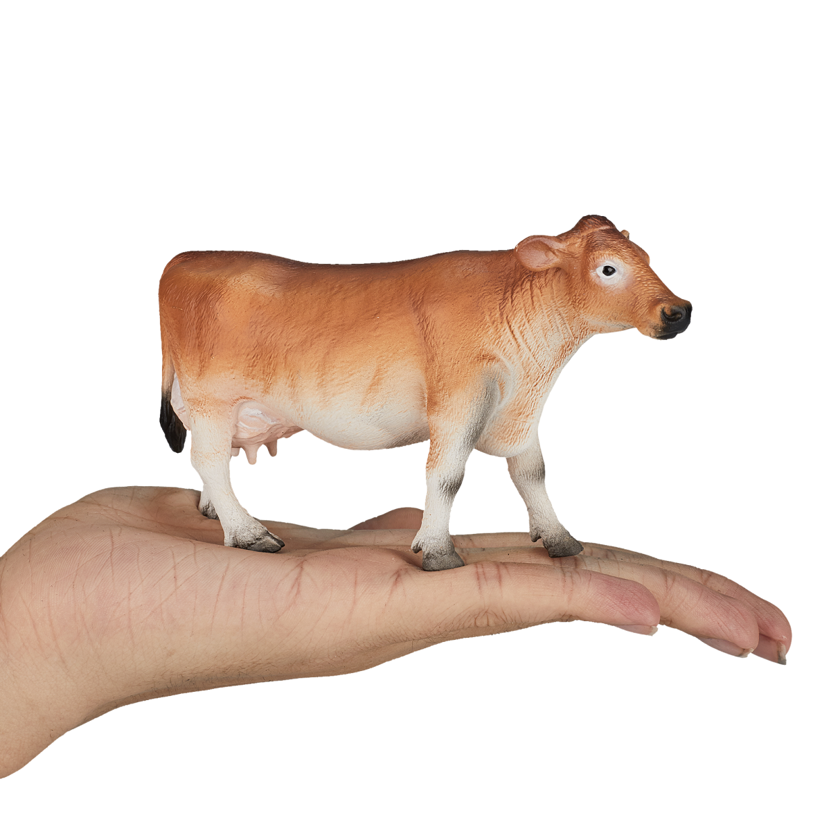 Jersey Cow Toy Realistic Farm Animal Figurine