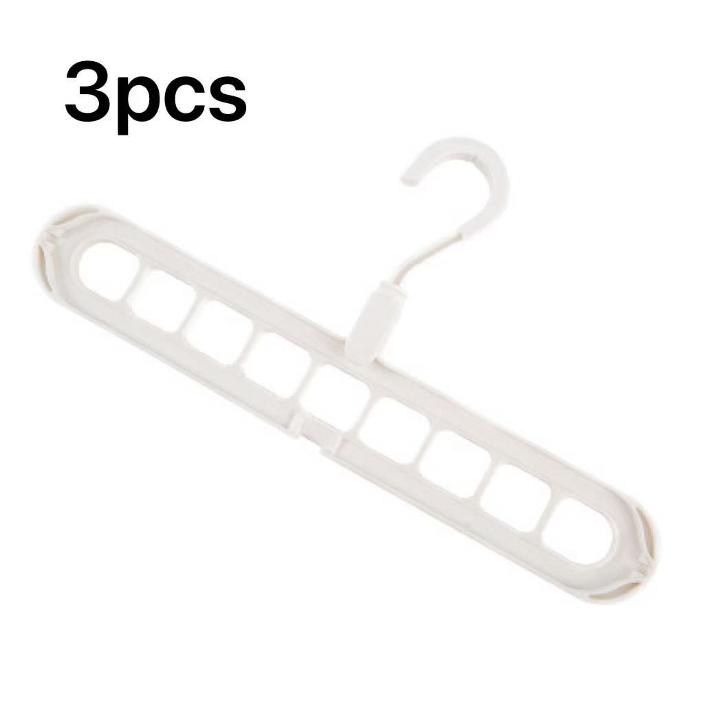 9-hole Clothes Hanger Organizer Space Saving Hanger Multi-function Folding Magic Hangers Drying Racks Scarf Clothes Storage