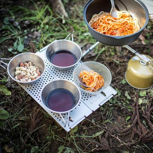 Snow Peak Ozen Solo Table, Aluminium, Silver, 297 x 210 x 85mm