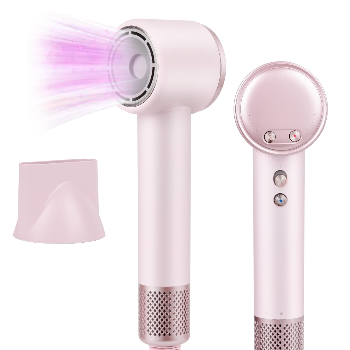 Hair Dryer 200 Million Negative Ionic Hairdryer,3 Speed 4 Heat Setting,110, 000 RPM High Speed Brushless Motor Blow Dryer?with Magnetic Nozzle?51dB