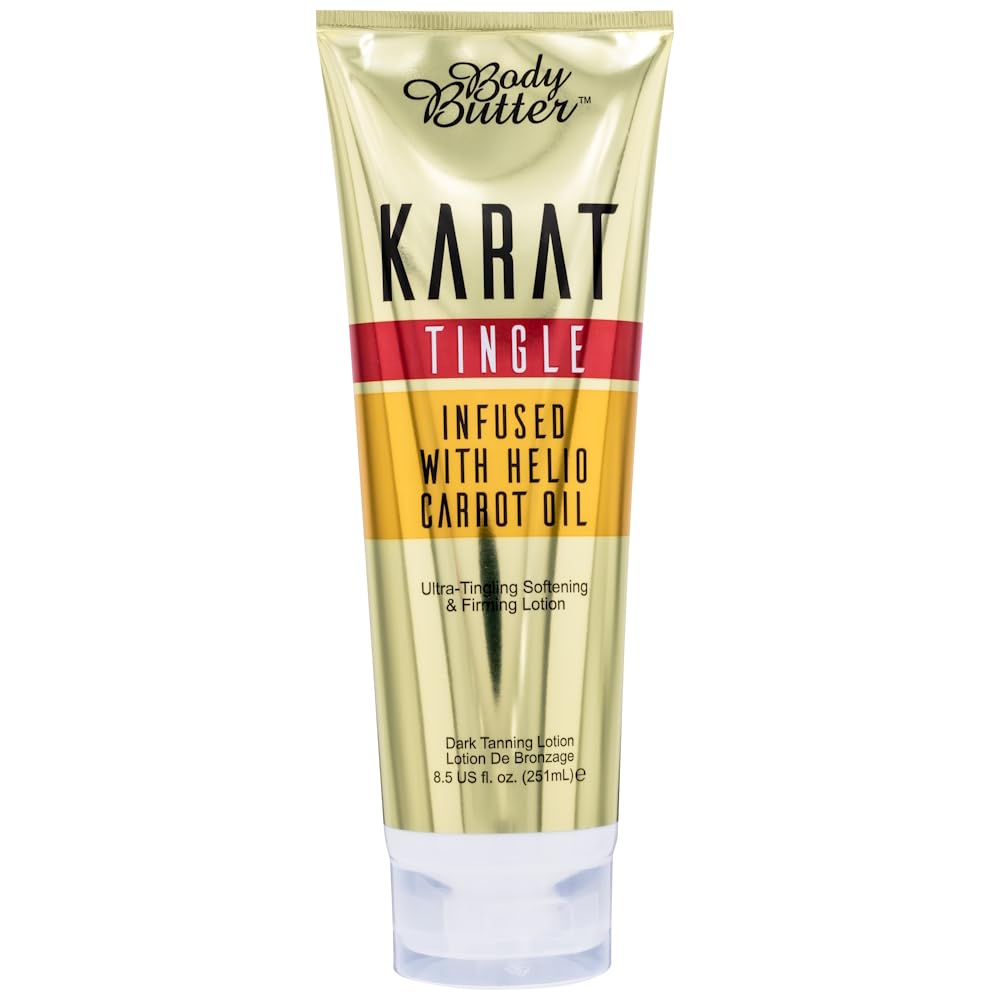 Body Butter Karat Tingle Tanning Lotion - Infused with Helio Carrot Oil 251ml