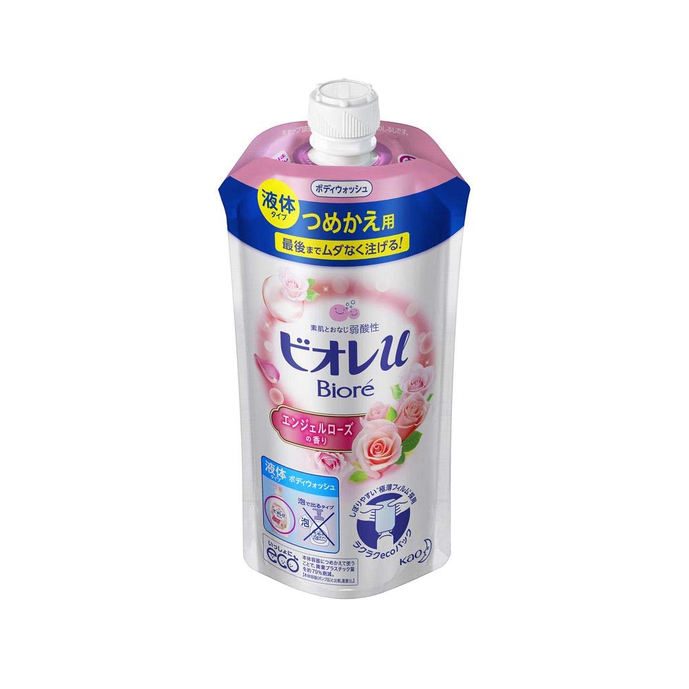 Biore U Body Wash Refill 340ml - Angel Rose Scent
