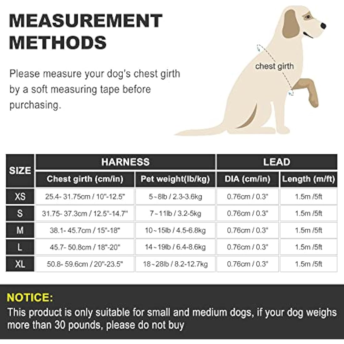 haapaw Dog Harness and Lead Set, No Pull Adjustable Reflective Step-in Puppy Harness with Thickened Padded Vest for Extra-Small/Small Medium Dogs