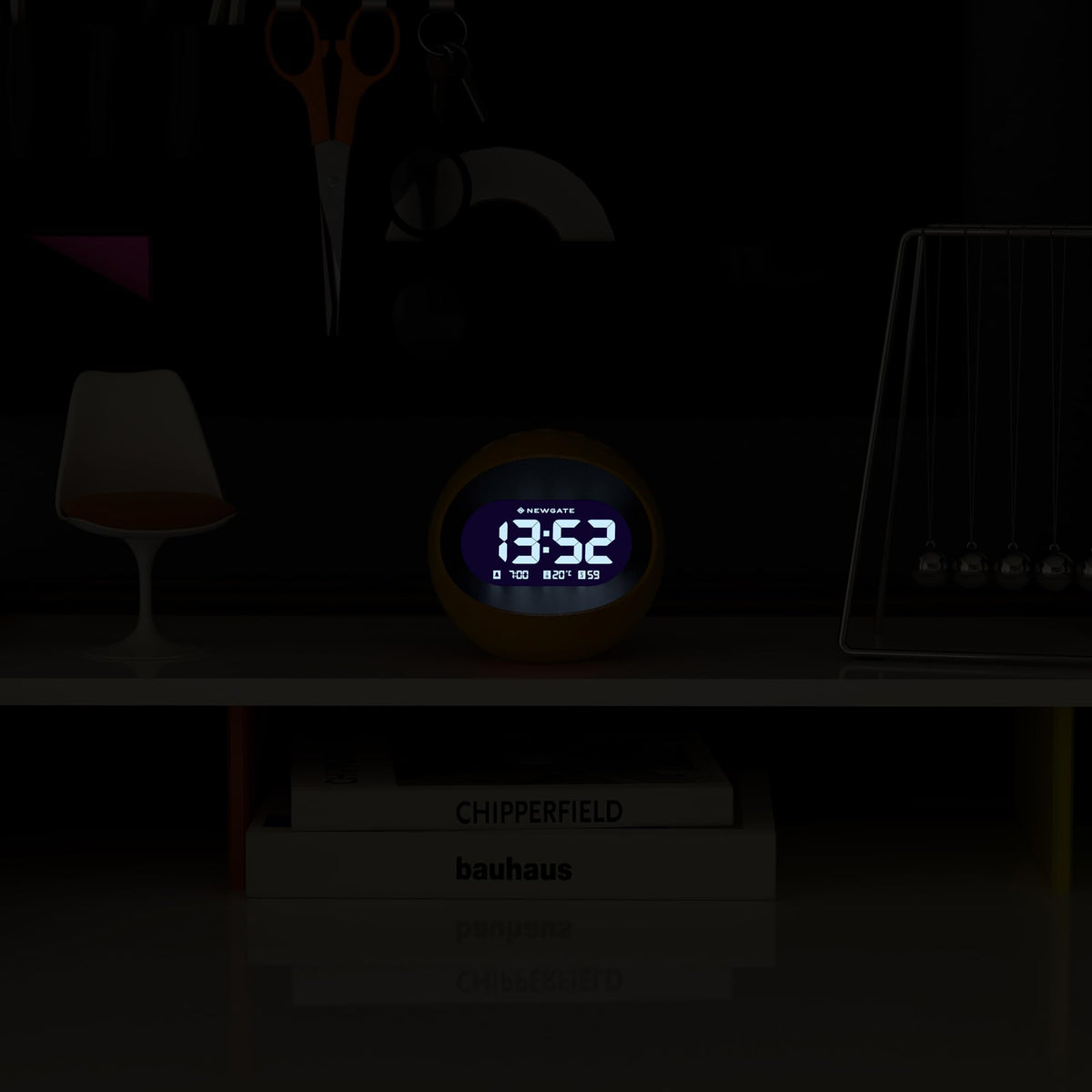 NEWGATE Digital Centre of the Earth Alarm Clock - Bedside Clock - Mantel Clock - Desk Clock - Digital Clock - Digital Alarm Clock - Bedroom