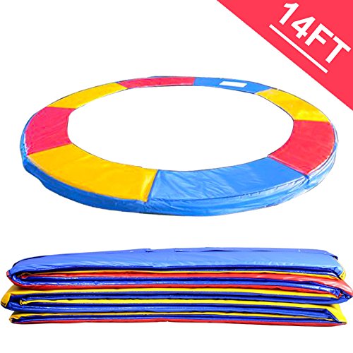 Greenbay 14FT 427cm Premium Replacement Trampoline Surround Pad | UV resistant PVC top | EPE foam(thickness:15mm, width:300mm) | Safety Guard Spring