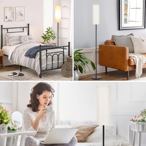 Aooshine Floor Lamp for Living Room Modern, Floor Lamps for Bedrooms, Modern Standing Lamp with Lampshade, 64'' Standard Tall Lamps for Living Room, Reading Light Floor Lamp(Bulb Included)