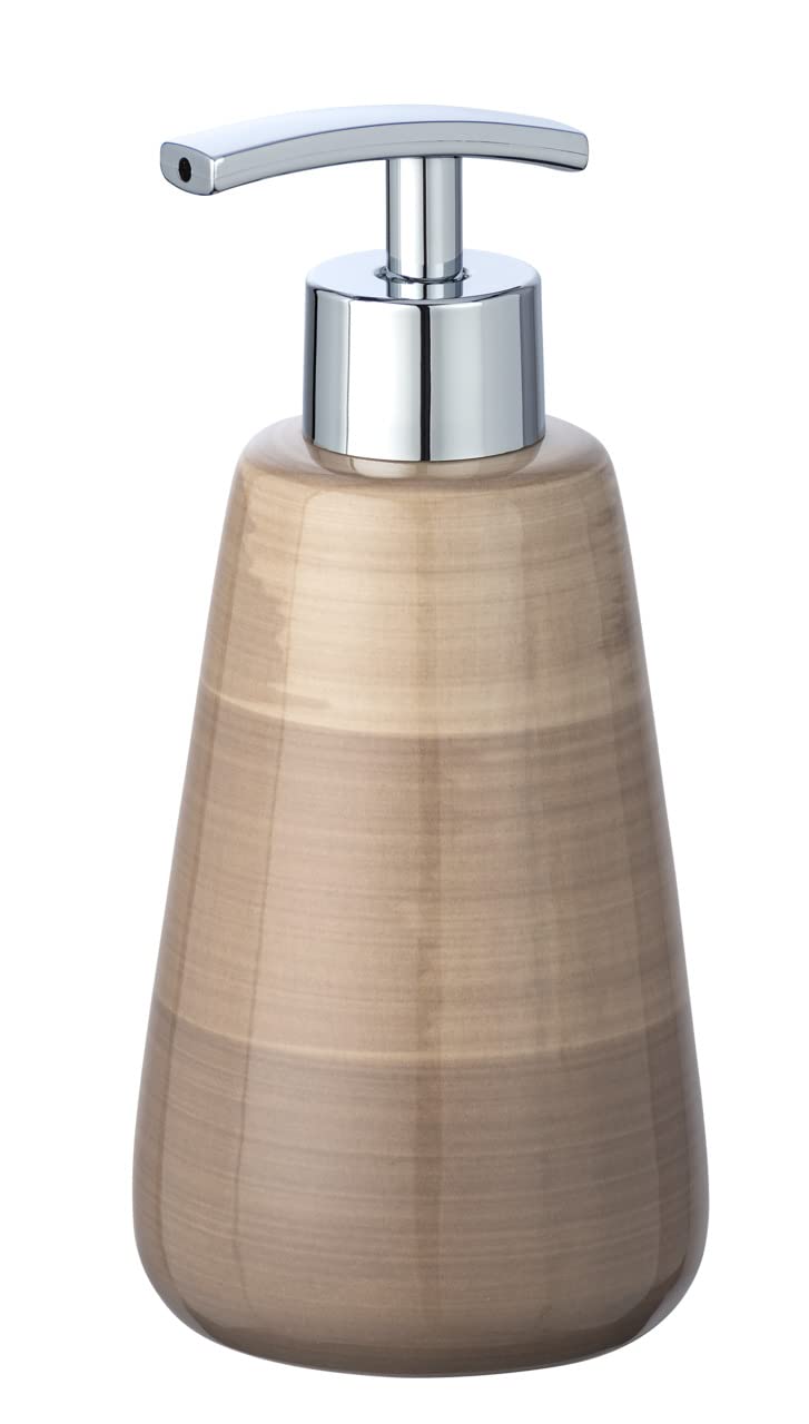 Wenko "Pottery" Ceramic Soap Dispenser, Beige