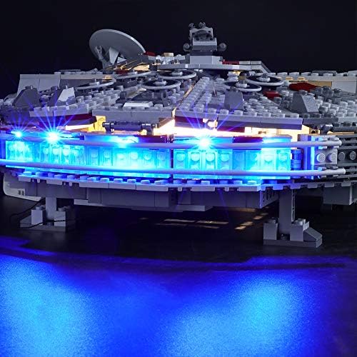 BRIKSMAX Led Lighting Kit for Lego Star Wars Millennium Falcon,Compatible with Lego 75257 Building Blocks Model- Not Include The Lego Set