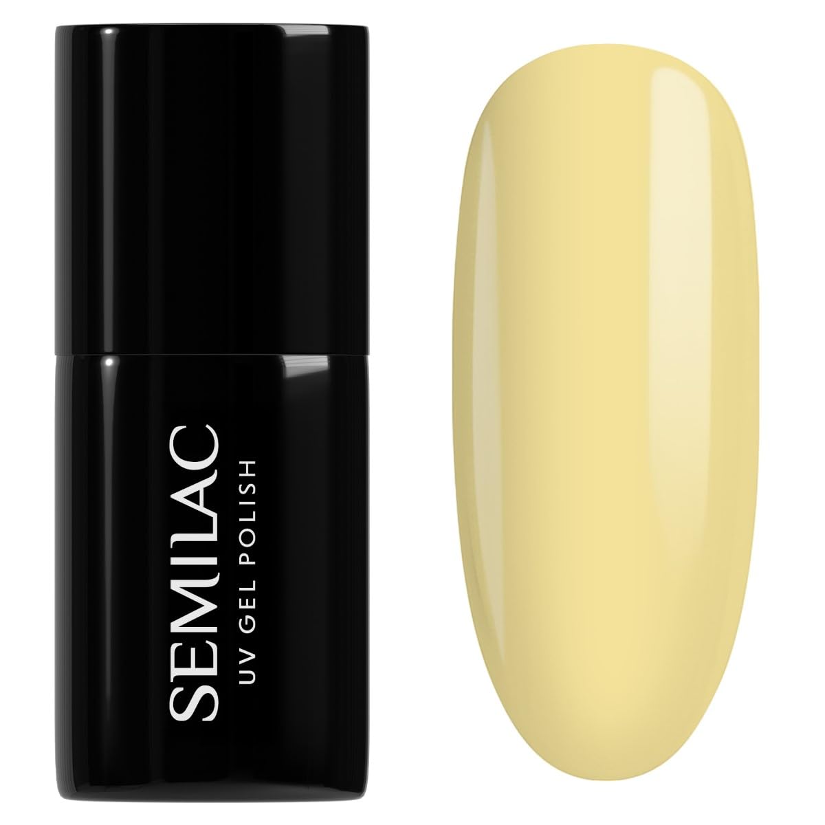 SEMILAC Gel Nail Polish 023 Banana - Full Coverage Gel Polish - Soak Off Easy To Use LED/UV Nail Lamp - Long Lasting Manicure and Pedicure up to 3