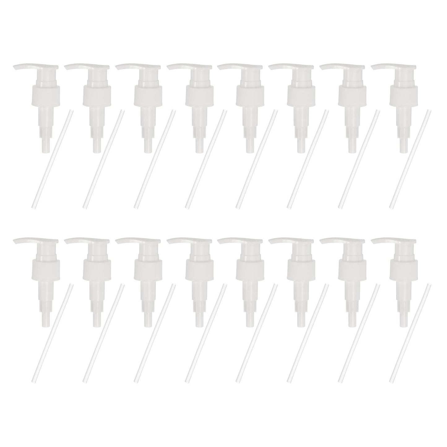 sourcing map 16 Pcs Soap Dispenser Pump Heads Soap Dispensers Top Pumps Replacement Switch Pumphead for Standard 24/410 Neck Size Lotion Shampoo