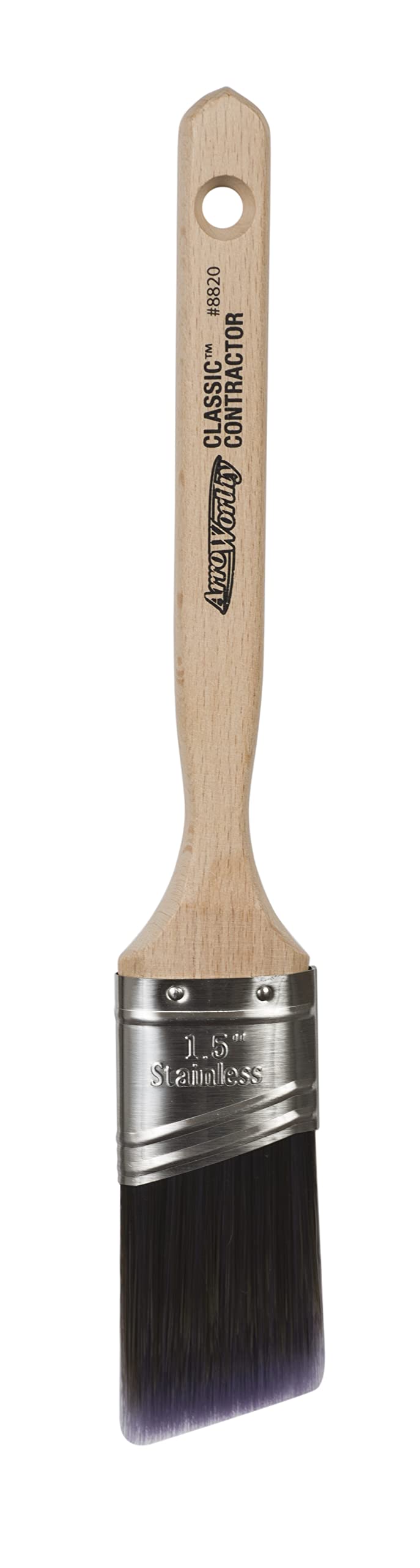 Arroworthy Classic Semi-Oval Angled Nylyn 1.5" Long Handle Paint Brush 8820 1.5