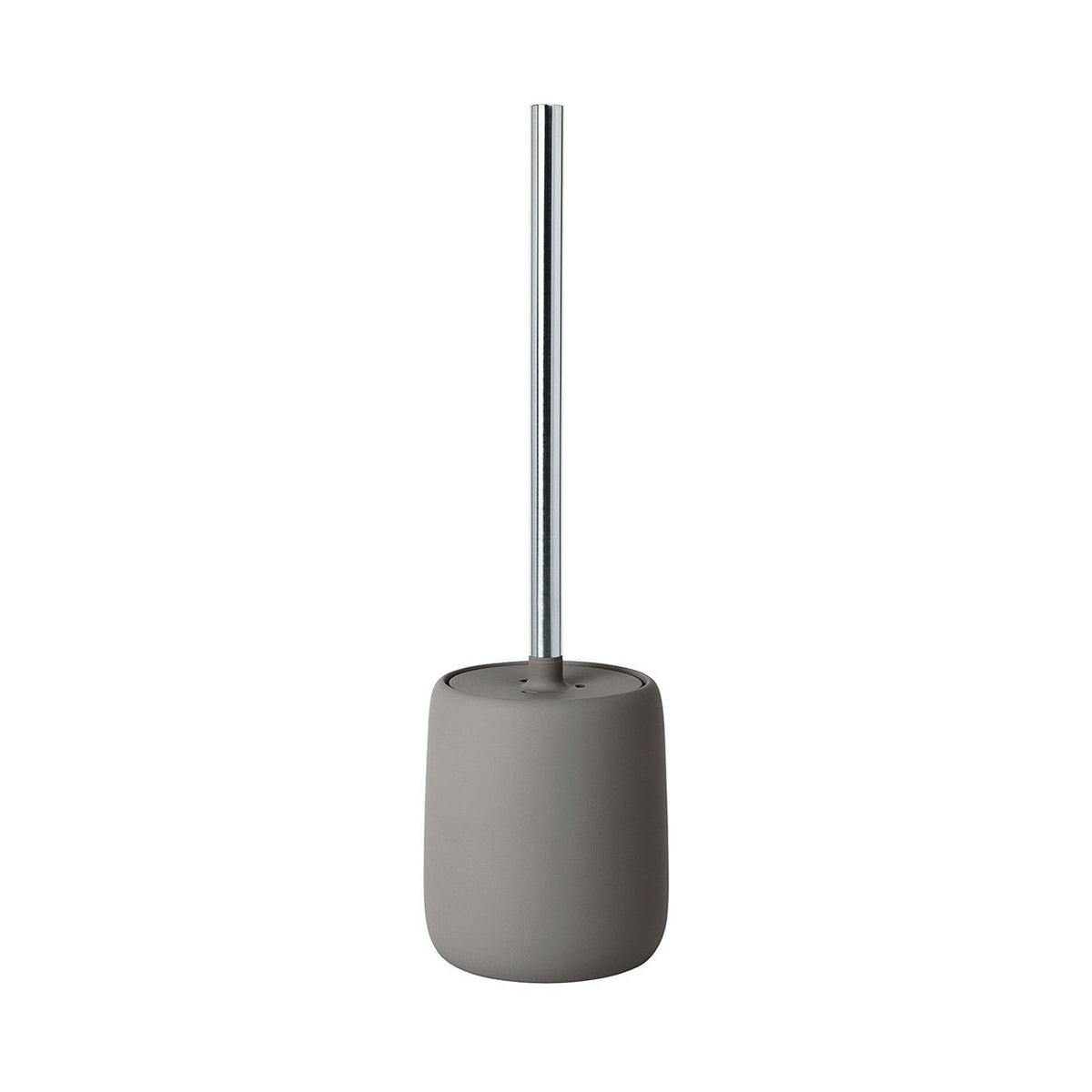blomus -SONO 69047 Toilet Brush Ceramic/Plastic Satellite Toilet Set Soft Touch Hygienic Freestanding Toilet Brush & Holder Bathroom Accessory (H x W