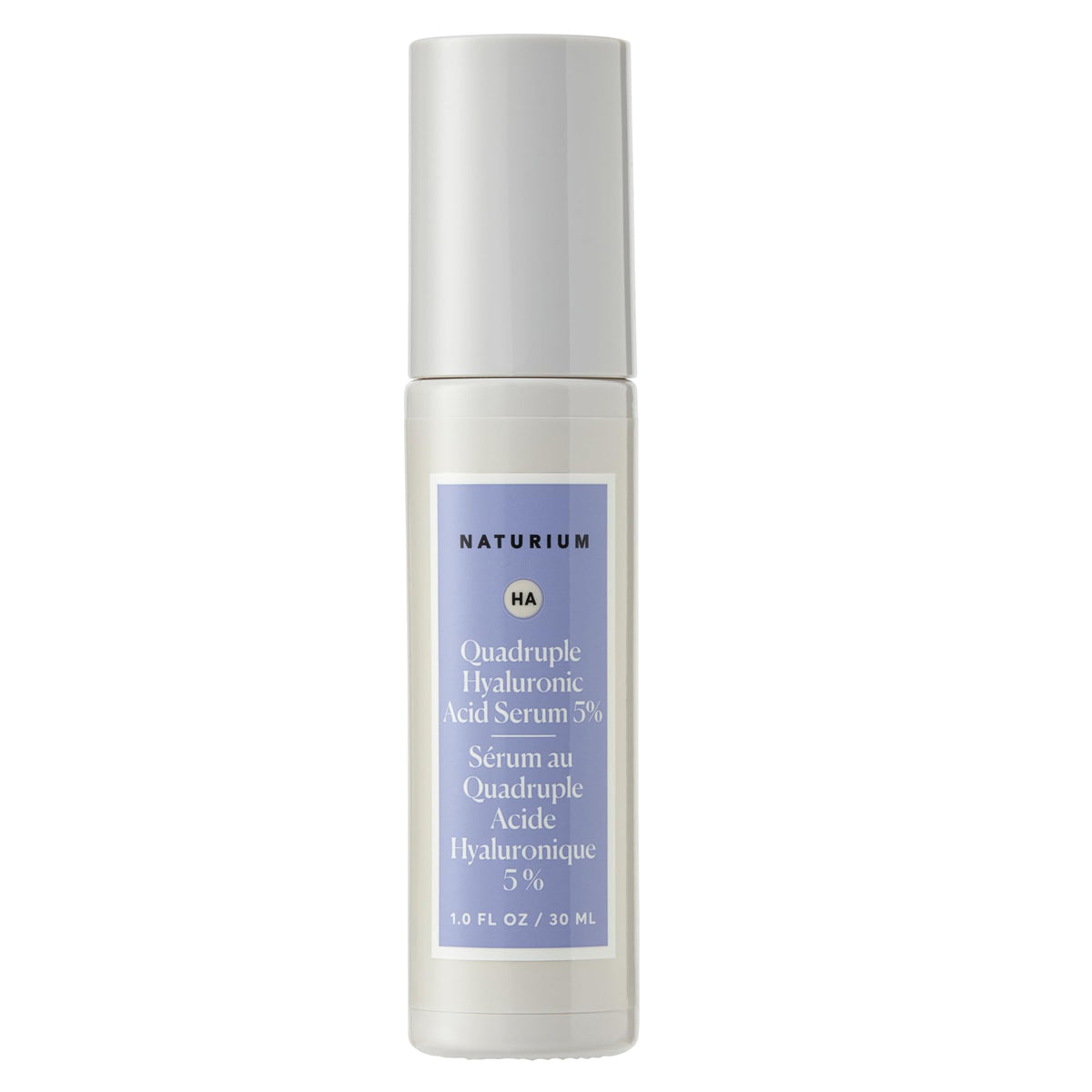 Naturium Quadruple Hyaluronic Acid Serum 5%, Hydrating & Plumping Face Serum, Moisturising Skin Care, Fragrance-Free | 1.0 FL OZ / 30 ML