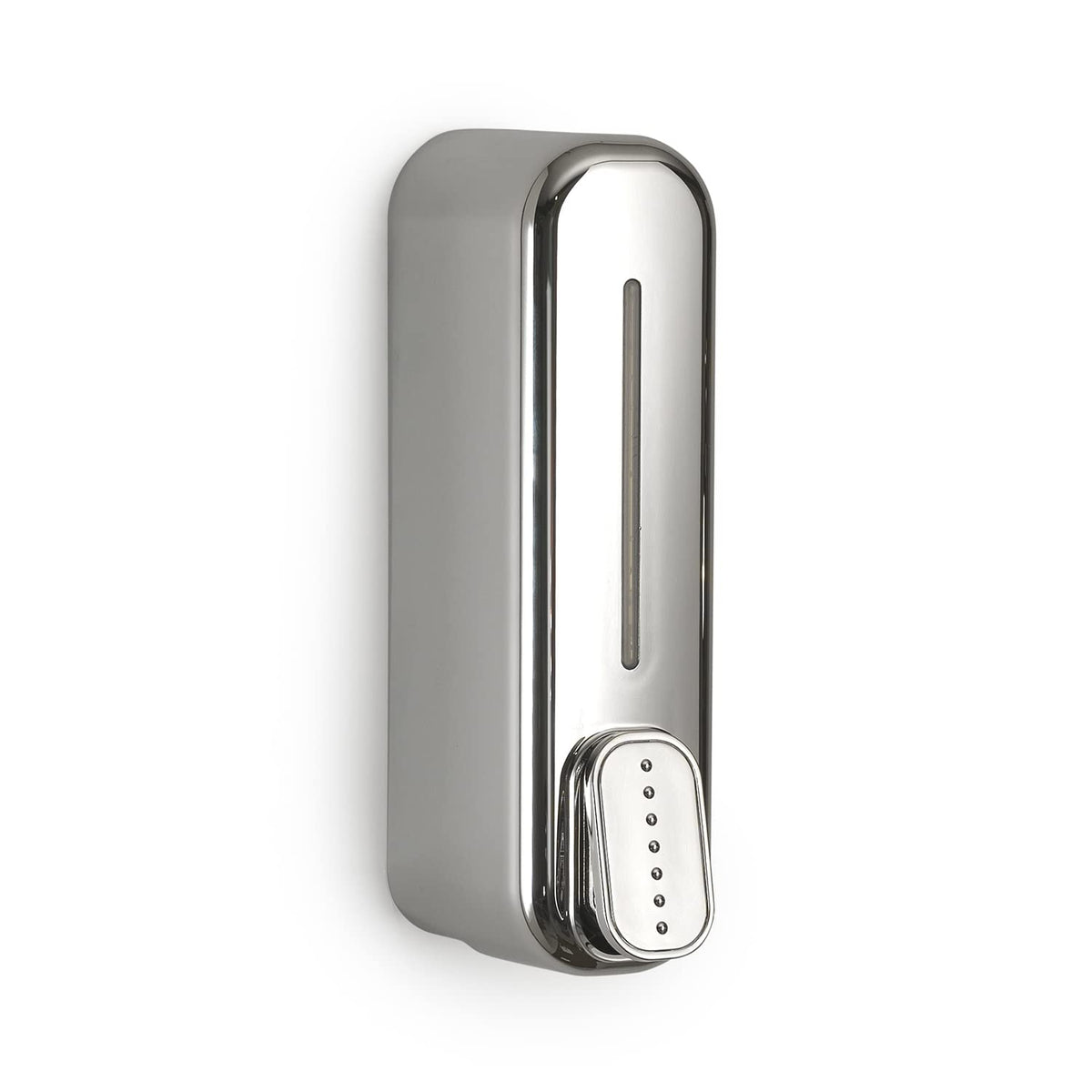 GEDY Mullet Soap Dispenser and Disinfectant Gel 350 ml, Chrome-Plated, Dimensions 22 x 6.3 x 9 cm and Weight 0.205 kg
