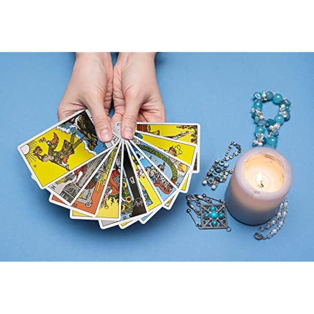 IXIGER Tarot Cards Deck with Guidebook,78 Classic Tarot Cards Deck Standard Size 4.75" x 2.76",Riginal Tarot Card Decks for Beginners and Expert,Future Telling Cards Game.