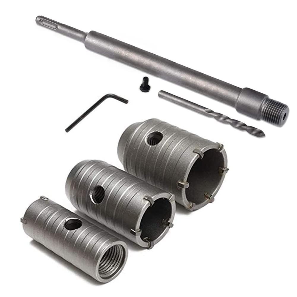 350MM Round Handle Sds Wall Drill Bit, Concrete Cement Stone Tungsten Carbide Drill Bit With 30/40/50MM, High Strength, Stability, Fast Drilling For