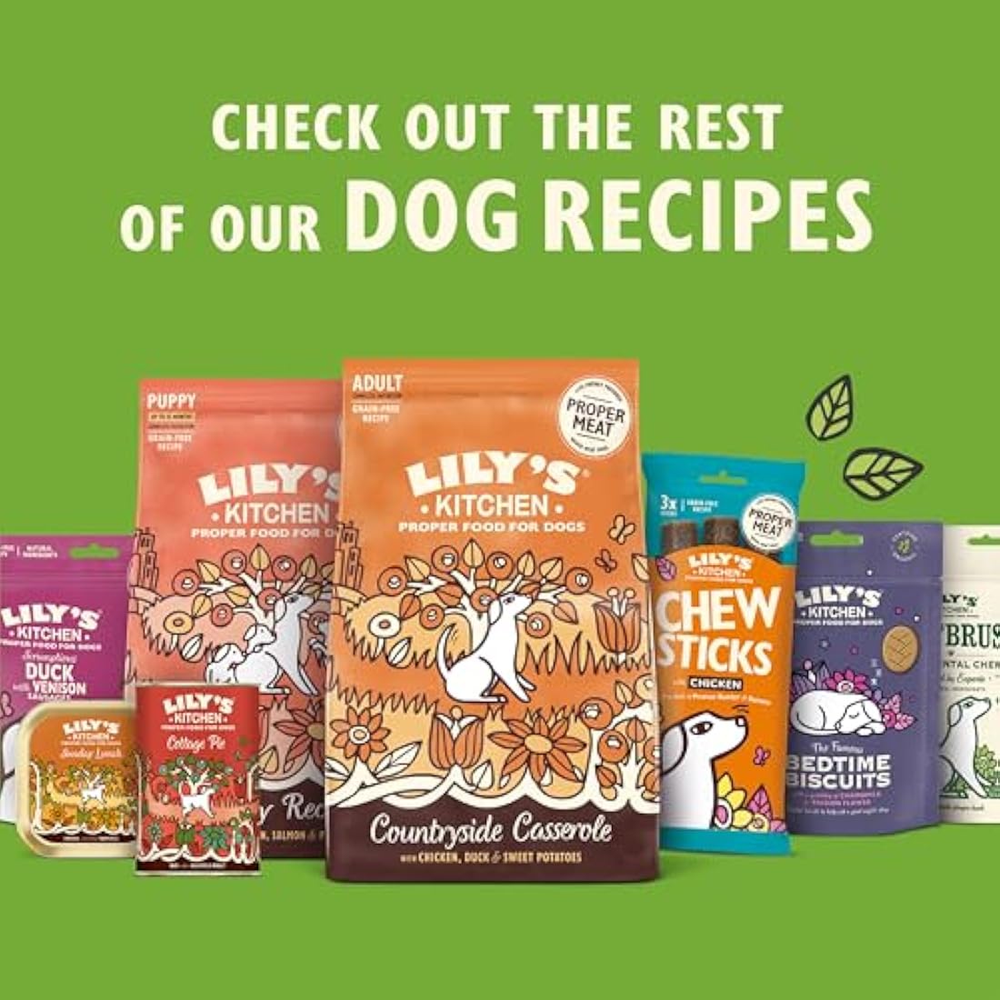 Lily's Kitchen Made with Natural Ingredients Bedtime Biscuits Dog Treats 8 x 80g