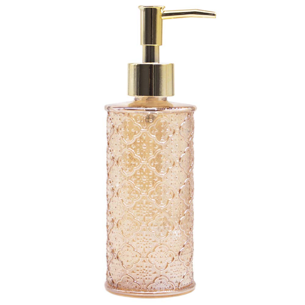 YunNasi Liquid Soap Dispenser Glass Soap Bottle Soap Dispenser Made of Glass for Dish Detergent Shampoo Lotion Bathroom Countertop Kitchen Laundry