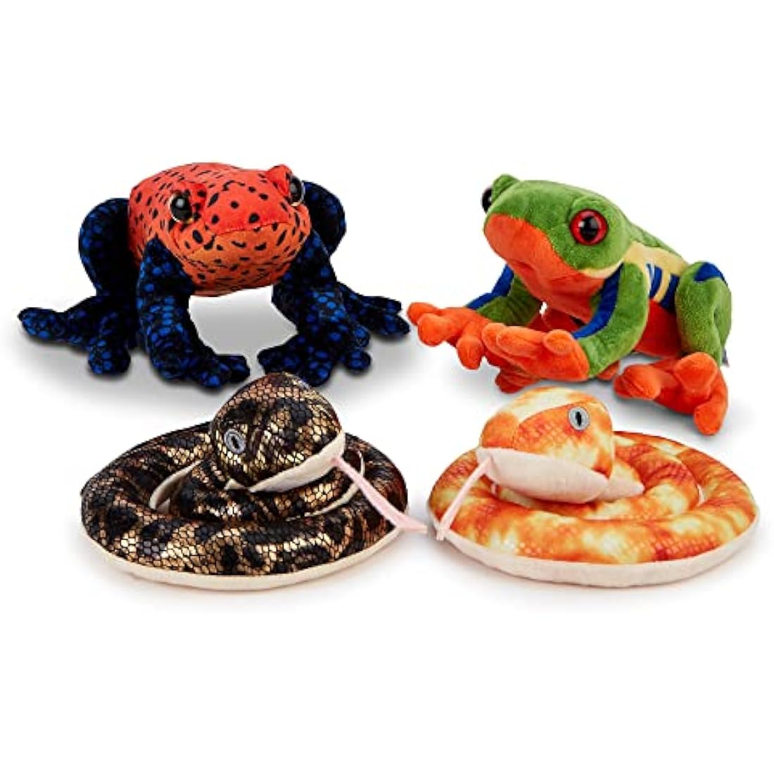 Zappi Co Children's Soft Cuddly Plush Toy Animal - Perfect Perfect Soft Snuggly Playtime Companions for Children (12-15cm /5-6") (Anaconda Snake)