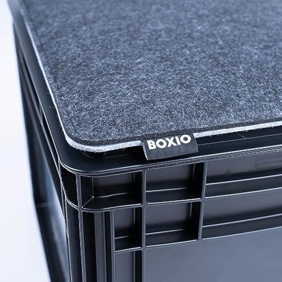 BOXIO - Sit: Pack of 4 - Seat Cushion Felt 40 x 30 cm Toilet Wash Accessories - Camping Accessories - Eurobox Wash Accessories - Felt Cushion Chair Cushion & Chair Pad - Separating Toilet Camping