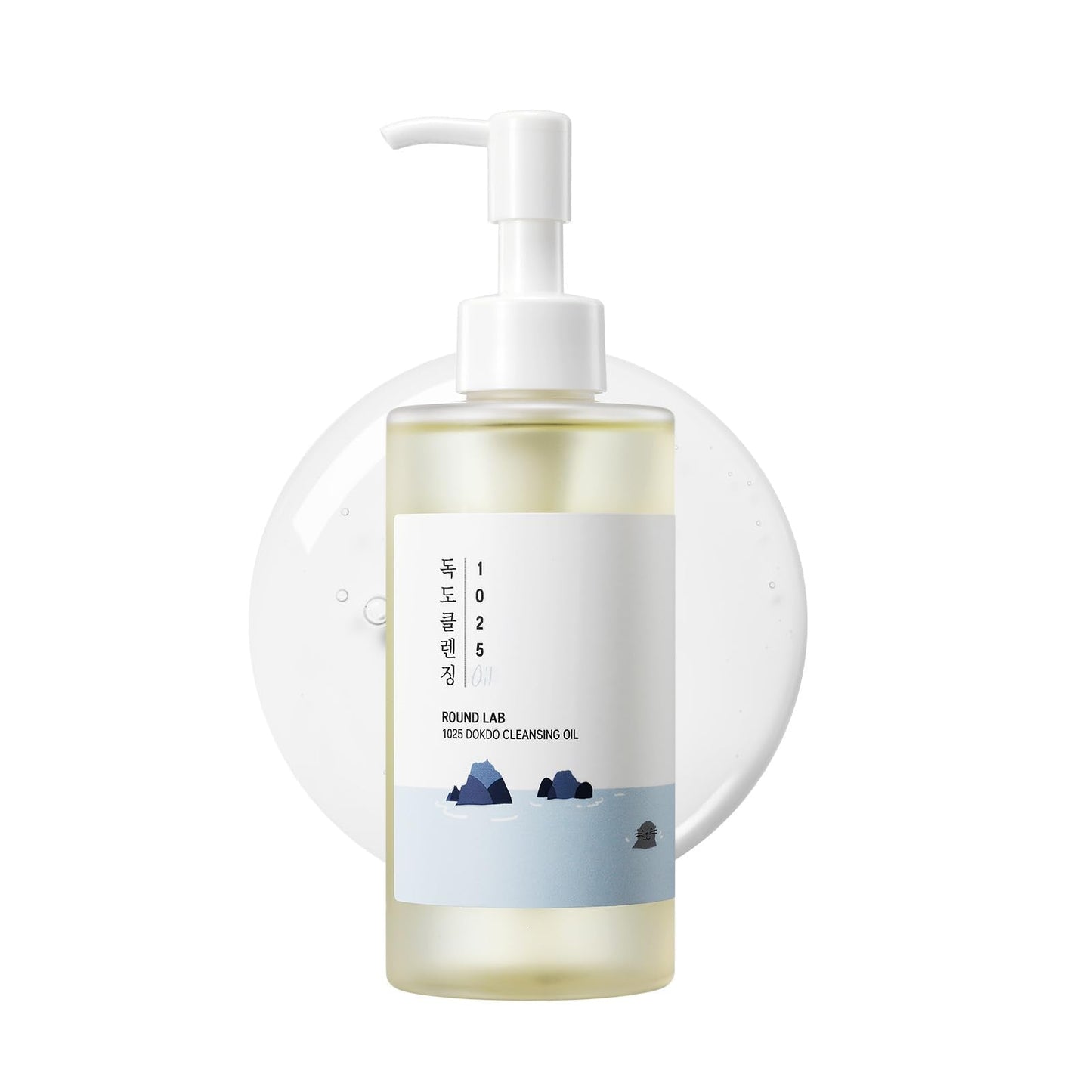 ROUND LAB 1025 Dokdo Cleansing Oil 200ml, Facial Oil Cleanser for Face, Deep Pore Cleansing, Makeup Blackhead Impurities Remover, Easy to Wash Off No