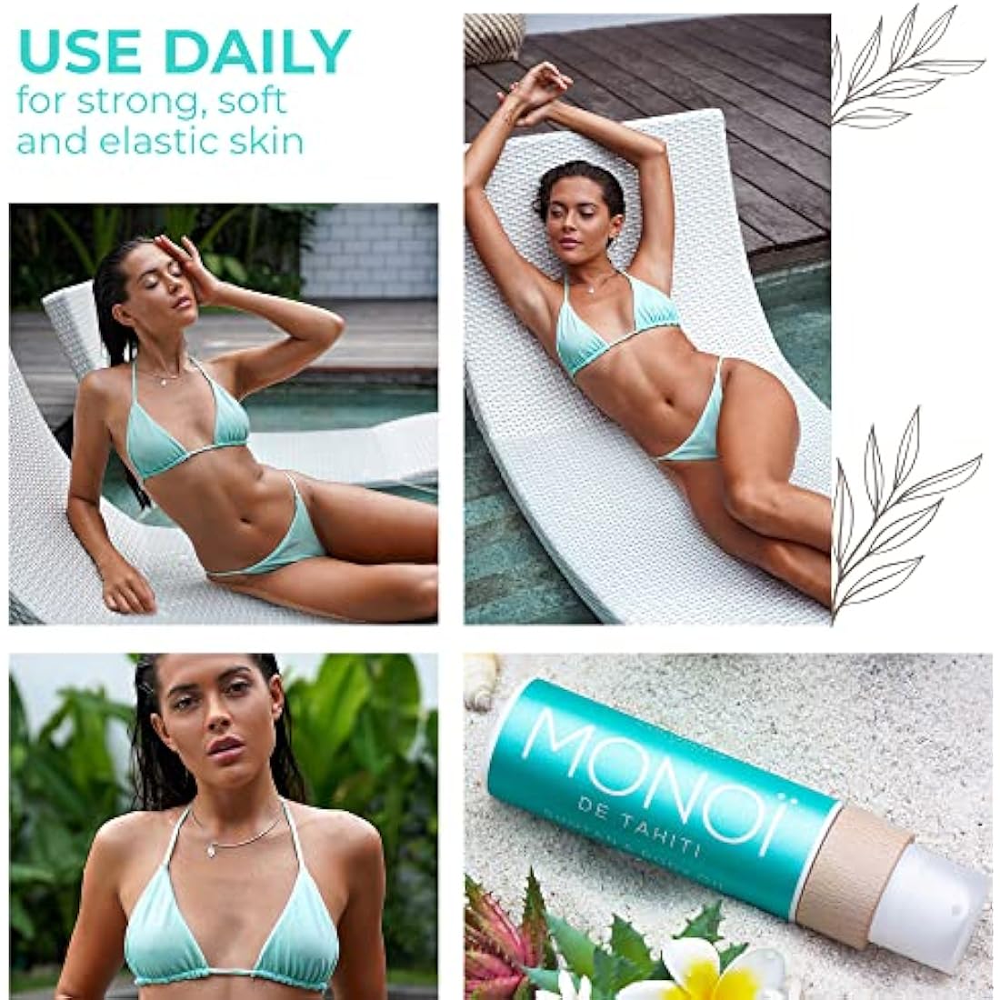COCOSOLIS MONOI tan Accelerator - Organic Tanning Oil with Vitamin E & Monoi de Tahiti Oil for a Fast Intensive Tan - Tanning Enhancer for a Chocolate Tan - Nourishing Body Lotion (110)