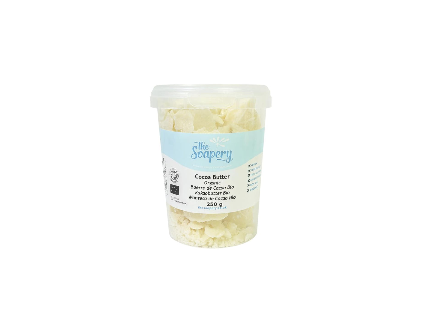 Cocoa Butter 250g - Certified Organic Raw Unrefined Pure