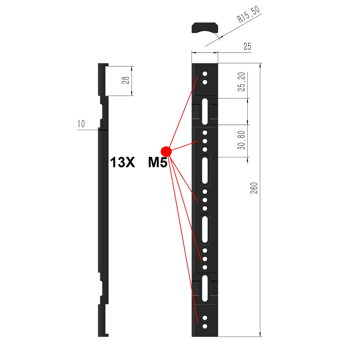 ZLiT for Hailong Electric Bike Battery Mount Bracket, Aluminum Alloy E-Bike Battery Box Bracket Mount for Hailong Polly Bicycle Mount Holder (Black)
