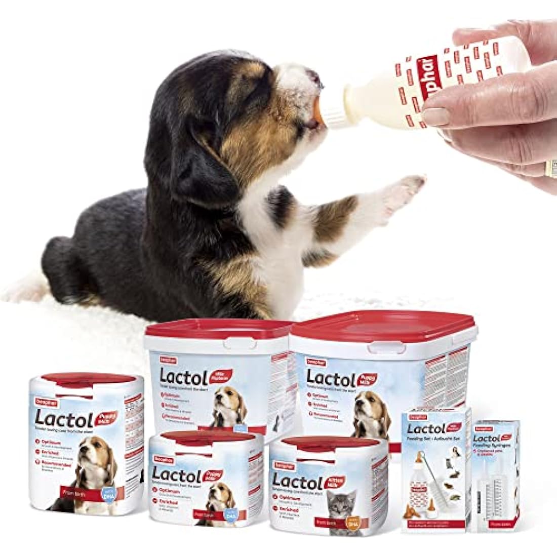 Beaphar | Lactol Puppy Milk Replacer | Complete Nutritious Feed for Newborn, Weaning & Hand Rearing Puppies | Includes DHA | Enriched with Vitamins & Minerals | 2kg