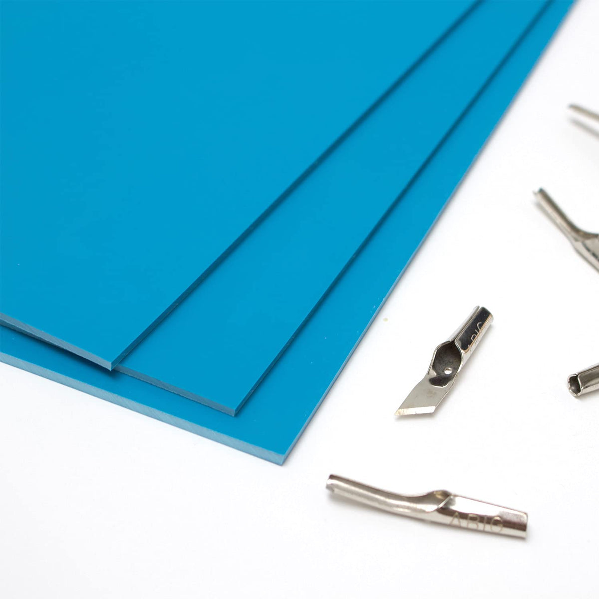 Artway Soft Cut Polymer A2 Sheets - Ideal for Printmaking/Lino Printing Pack of 3 Sheets - Blue