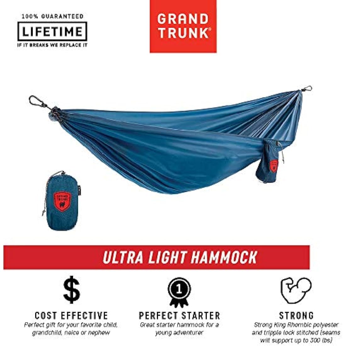Grand Trunk Ultralight Hammock - Blue