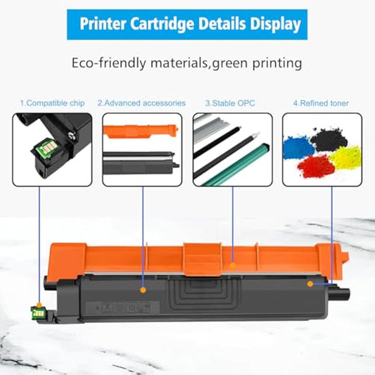 248XL TN248XL 4 Colors Compatible Toner Cartridges TN-248XLBK TN-248XLC TN-248XLM TN-248XLY High Capacity for Brother Printer HL-L3215CW L3220CW L3220CWE DCP-L3515CDW L3560CDW MFC-L3740CDW L3740CDWE