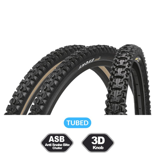 Panaracer GravelKing Slick+ TLC Folding Tyre : Black/Brown, 700 x 35c, 26 x 2.10