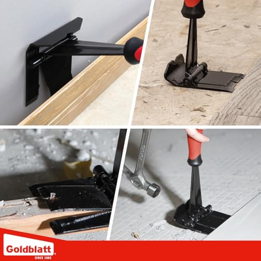 Goldblatt G02807 Trim Puller, Removal Multi-Tool for Commercial Work, Baseboard, Molding, Siding and Flooring Removal, Remodeling,40m