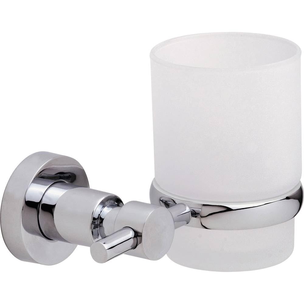 tesa? Loxx Toothbrush Holder, high Gloss Chromed Metal, self-Adhesive, Adhesive mounting Technology, 95 mm x 127 mm x 96 mm