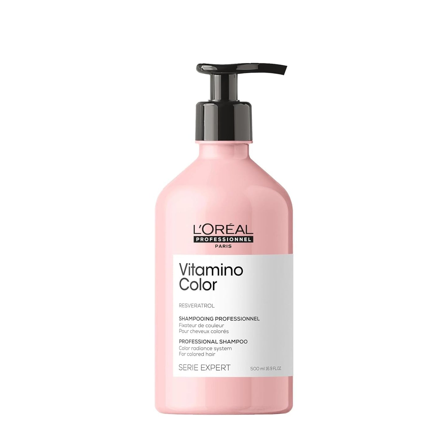 L?Or?al Professionnel Vitamino Color Shampoo 500ml, Colour Protection and Shinier Stronger Hair, For Coloured Hair, 300ml