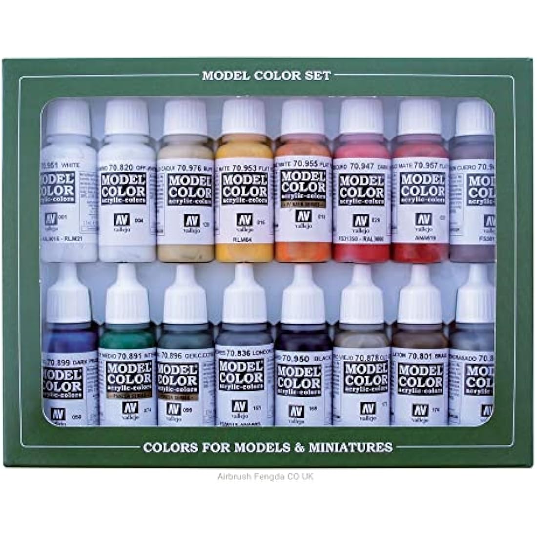 Vallejo VAL70149 AV Model Color Set-French & British Napol (x16), Various, 16 Count (Pack of 1)