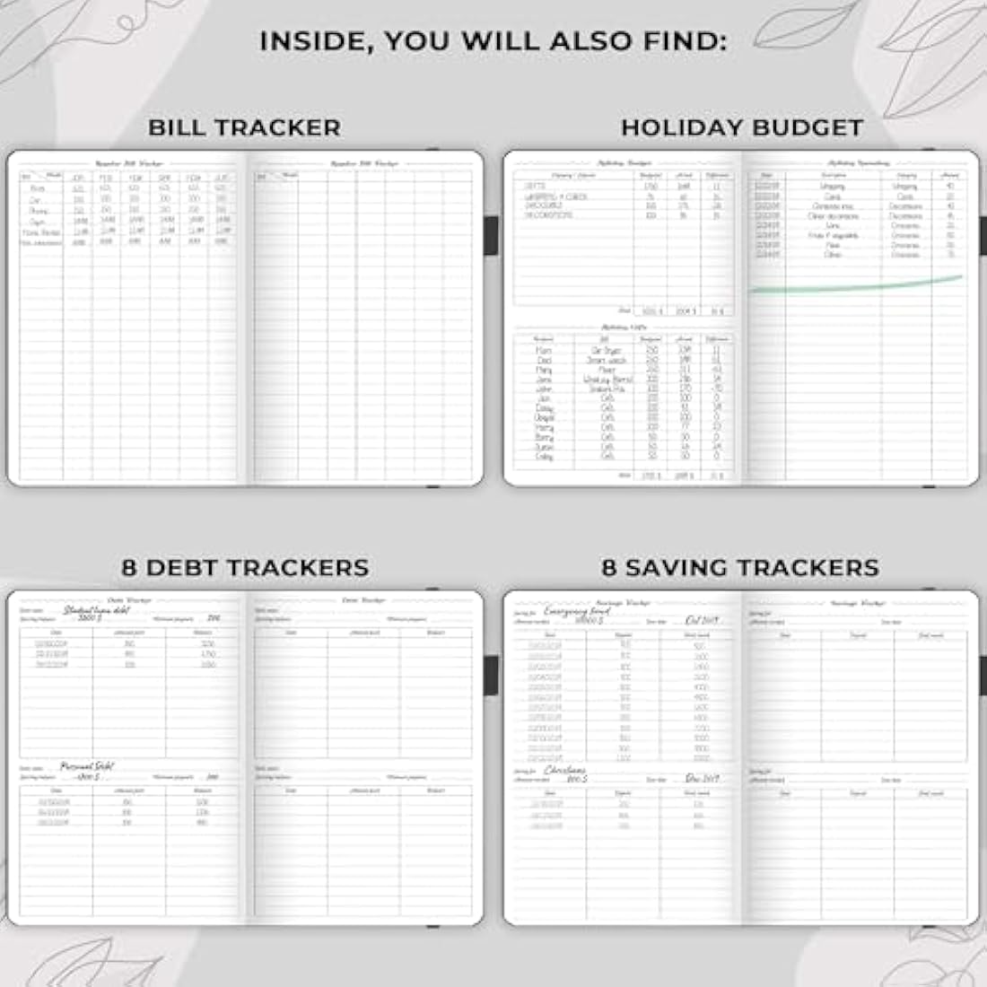 GoGirl Budget Planner – Monthly Financial Planner Organizer Budget Book. Expense Tracker Notebook Journal to Control Your Money. Undated – Start Any Time, A5 Size, Lasts 1 Year – Black