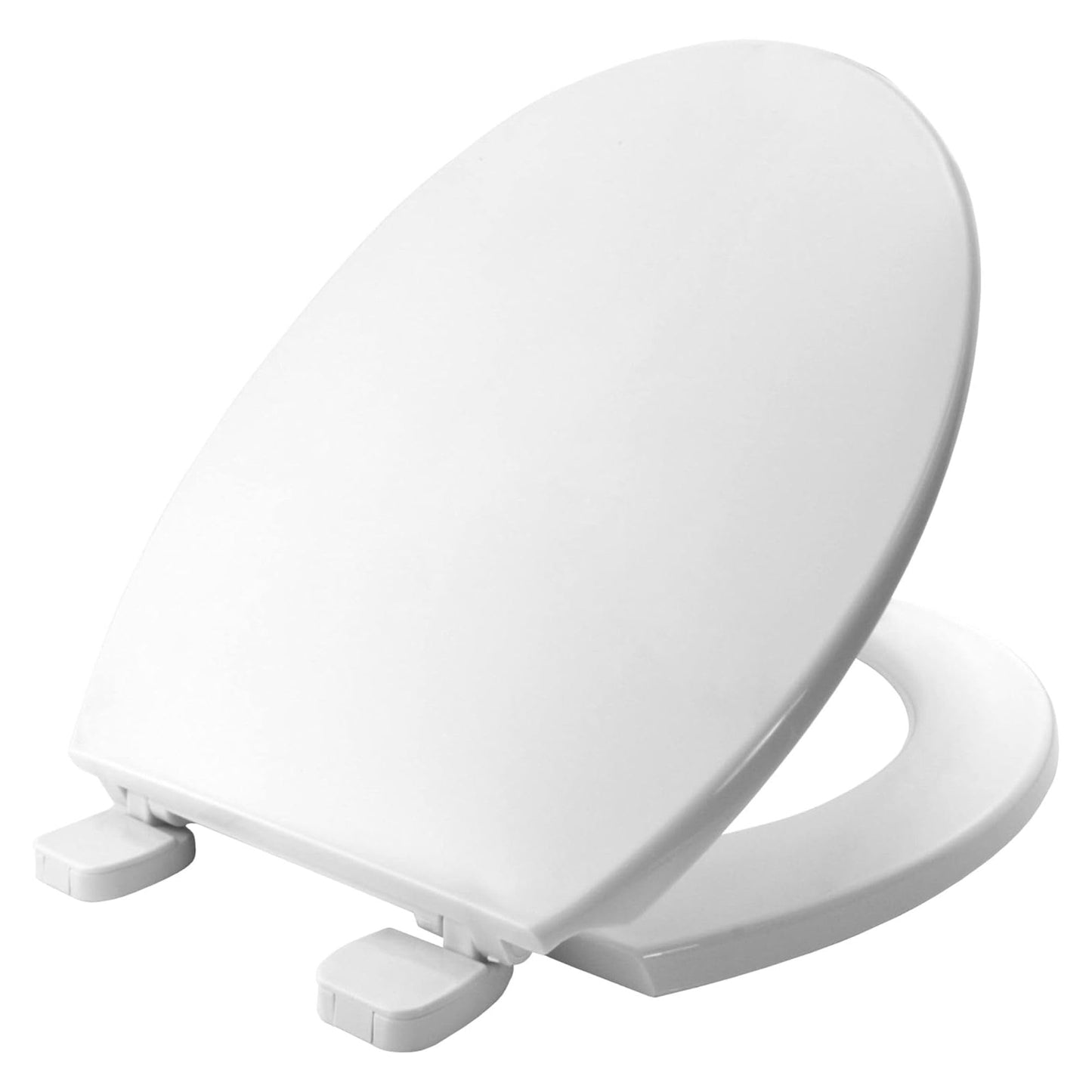 Bemis Chester ECO Ultra-Fix Plastic Thermoplast White Toilet Seat | WC seat That Will not Loosen and fits Most Toilets | Adjustable Plastic Hinges |